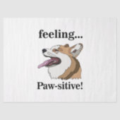 Papier Mousseline Pembroke Welsh Corgi Cute Dog (Recto)