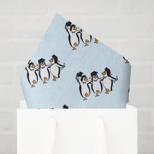 Papier Mousseline Penguin Meilleurs Amis Diplôme (Sac cadeau)