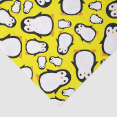 Papier Mousseline Penguin mignon Hiver 1er anniversaire fête (Détail)