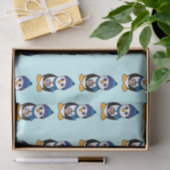 Papier Mousseline Penguin tenant un rêve à Hanoukka (Cadeau)