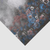 Papier Mousseline Pensées sur 2 DBL (Détail)
