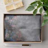 Papier Mousseline Pensées sur 2 DBL (Cadeau)