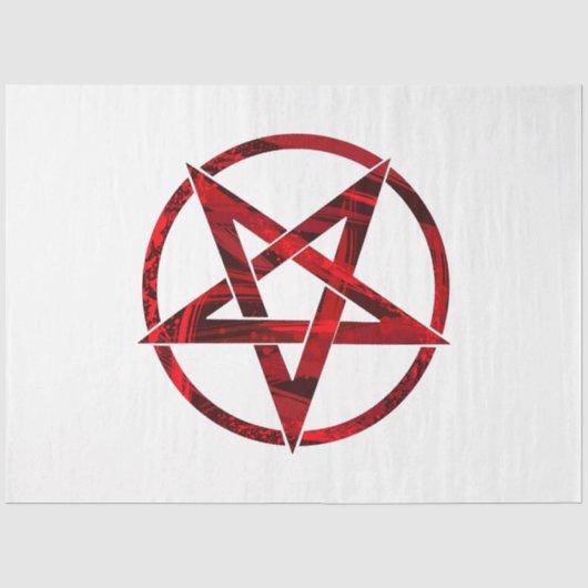 Papier Mousseline Pentagram Red Devil (Recto)