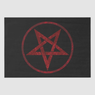 Papier Mousseline Pentagram Red Devil