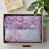Papier Mousseline Peoné rose avec place pour le texte (Cadeau)
