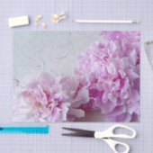 Papier Mousseline Peoné rose avec place pour le texte (Artisanat)