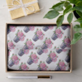 Papier Mousseline Peonies en papier de tissus pour la plantation (Cadeau)