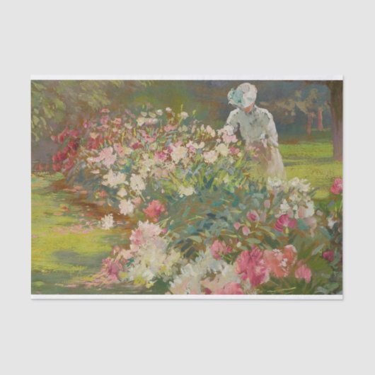 Papier Mousseline Peonies par Matilda Browne (Recto)