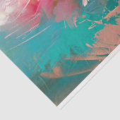 Papier Mousseline Peonies roses Découpage Tissu papier pour meubles (Détail)