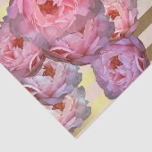 Papier Mousseline Peonies roses sur l'or Horizontal bandes Découpage (Détail)