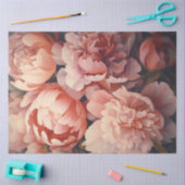 Papier Mousseline Peonies Series Design 2 (Artisanat)