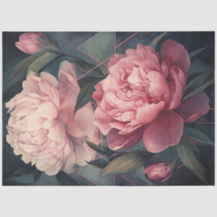 Papier Mousseline Peonies Series Design 6