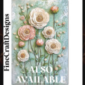 Papier Mousseline Peonies texturées, Jardin de chalet BDR.6 Découpag