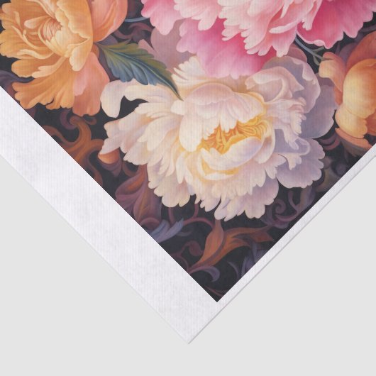 Papier Mousseline Peony Art pour découpage (Détail)