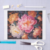 Papier Mousseline Peony Art pour découpage (Artisanat)