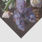 Papier Mousseline Peony Lilac Panier à fleurs Découpage Jardin class (Détail)