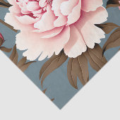 Papier Mousseline Peony Vintage motif floral (Détail)