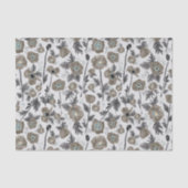 Papier Mousseline Pépies Aquarelle Floral Pattern Cadeau (Recto)