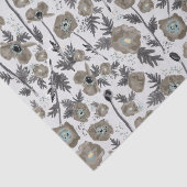 Papier Mousseline Pépies Aquarelle Floral Pattern Cadeau (Détail)