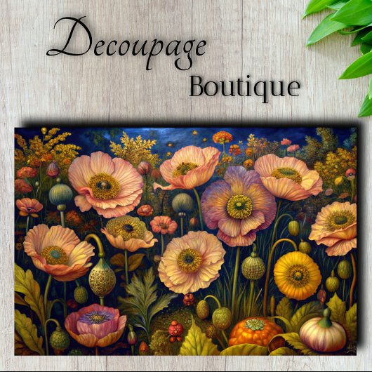 Papier Mousseline Pépites lumineuses Bloom Decoupage