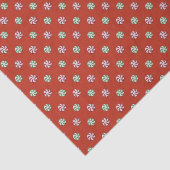 Papier Mousseline Peppermenthe Twist Candies Tissu Papier (Détail)