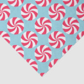 Papier Mousseline Peppermint Christmas Blue (Détail)