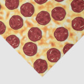 Papier Mousseline Pepperoni Pizza Motif (Détail)