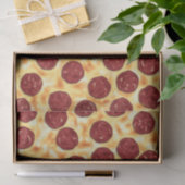Papier Mousseline Pepperoni Pizza Motif (Cadeau)