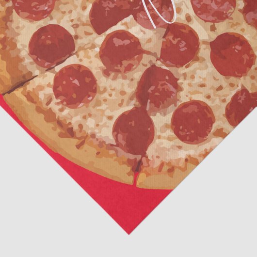 Papier Mousseline Pepperoni Pizza Thunder_Cove (Détail)