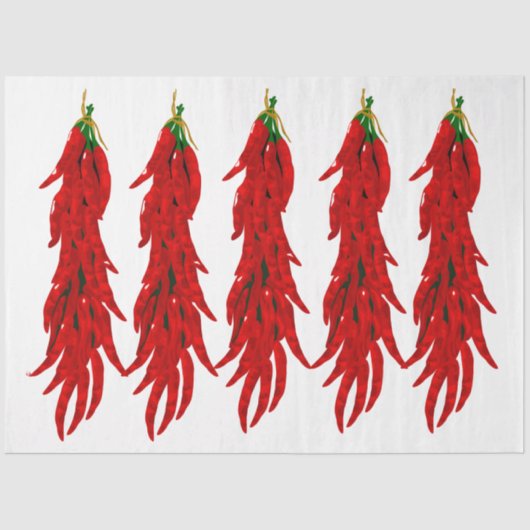 Papier Mousseline Peppers Chauds Séchés Découpage cuisine (Recto)