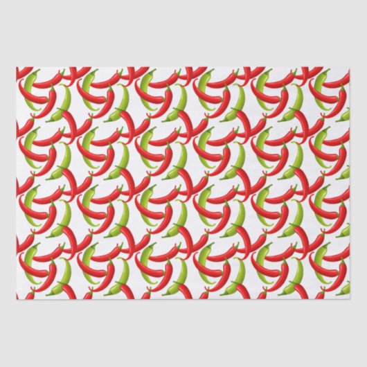 Papier Mousseline Peppers mexicaine Fiesta Hot Chili  (Recto)
