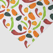 Papier Mousseline Peppers Pépicé sud-ouest Pepper Chili Cook (Détail)