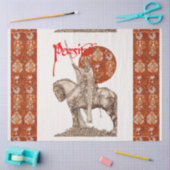 Papier Mousseline PERCEVAL LEGEND /QUEST DU SAINT-GRAIL Rouge Blanc (Artisanat)