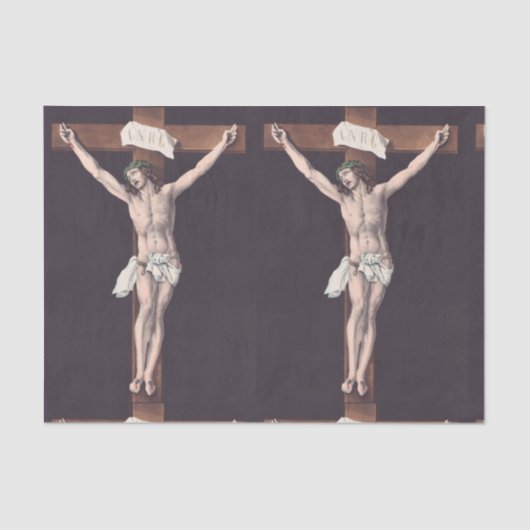 Papier Mousseline Père, entre tes mains, je recommande mon esprit (Recto)