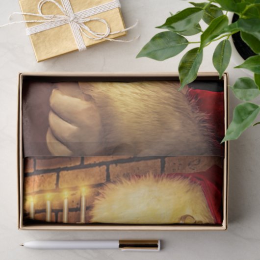 Papier Mousseline Père Noël 4 (Cadeau)