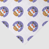 Papier Mousseline Père Noël À Chimney, Neige, Noël, Nouvel An (Détail)