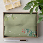 PAPIER MOUSSELINE PÈRE NOËL AVEC DES CADEAUX DE CERFS ET DE NOËL EN  (Cadeau)