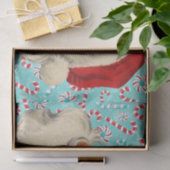 Papier Mousseline Père Noël avec des menthes poivrées (Cadeau)