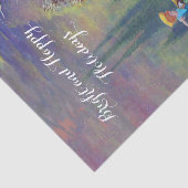 PAPIER MOUSSELINE PÈRE NOËL AVEC ENFANT DANS LA NEIGE D'HIVER (Détail)