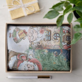 Papier Mousseline Père Noël Christmas Elf Rudolph Tissue Paper (Cadeau)