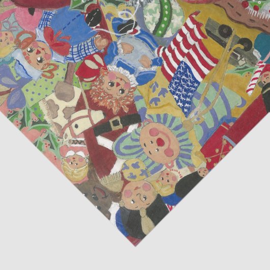 Papier Mousseline Père Noël Classique - Vérifier Deux Fois L'Oeuvre (Détail)