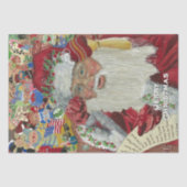 Papier Mousseline Père Noël Classique - Vérifier Deux Fois L'Oeuvre (Recto)