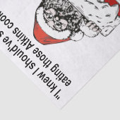 Papier Mousseline Père Noël Coincée Dans Un Papier Tissu Chimney (Détail)