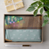 Papier Mousseline Père Noël dans son atelier (Cadeau)