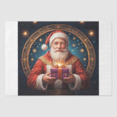 Papier Mousseline Père Noël - Découpage - (Recto)