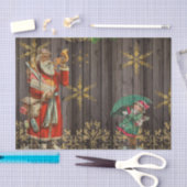 Papier Mousseline Père Noël Découpage en bois de Noël (Artisanat)