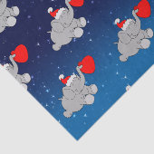 Papier Mousseline Père Noël Elephant Motif (Détail)