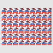 Papier Mousseline Père Noël Eléphant Républicain (Recto)