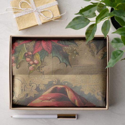 Papier Mousseline Père Noël encadrée (Cadeau)