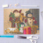 PAPIER MOUSSELINE PÈRE NOËL ET AMIS (Artisanat)